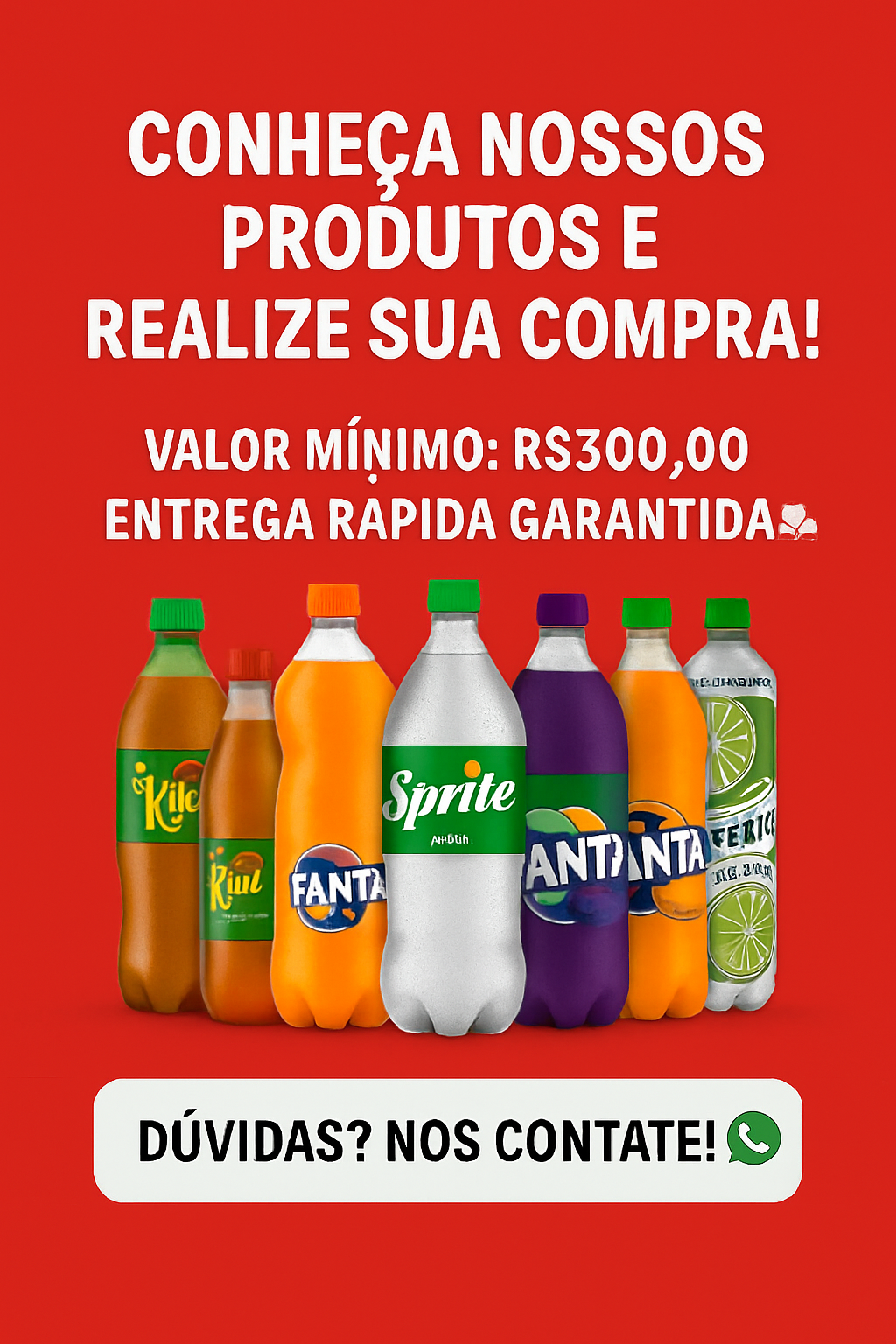 Conheça nossos produtos e realize sua compra! Valor mínimo: R$300,00. Entrega rápida garantida.